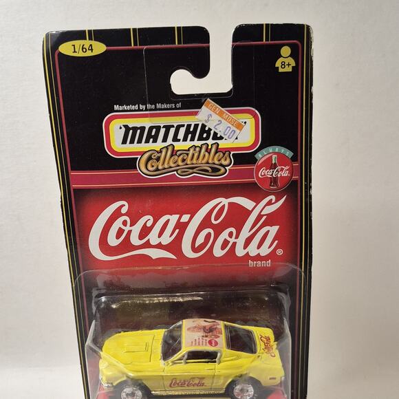 Vintage Matchbox Collectibles Coca Cola 1968 Mustang Cobra Jet 1:64 Diecast - Picture 3 of 9